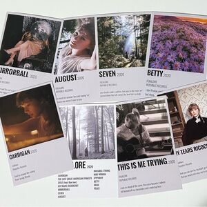 Taylor Swift Folklore Photo Prints (8 pictures)